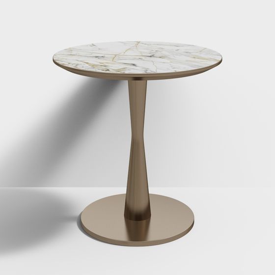 Elegant Round Table 3D Model