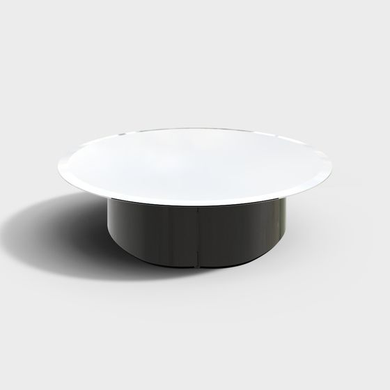 Stylish Low Poly Round Table 3D model