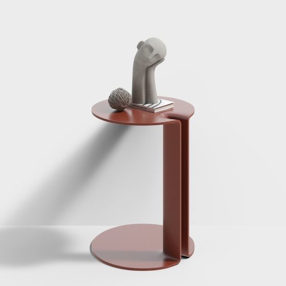 Sleek Low-Poly Side Table 3D model