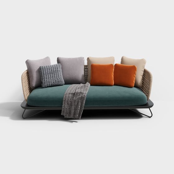 Cozy Retreat 3D Model Sofa