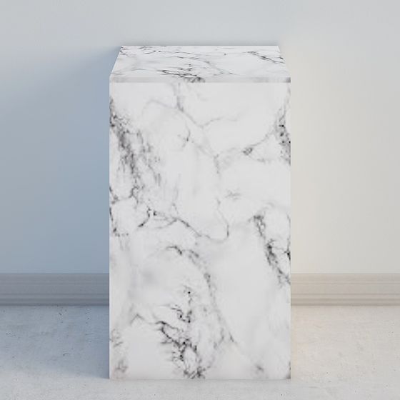 Elegant Marble Column 3D model for Modern Aesthetics