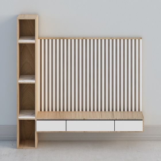 City Corner Bookshelf 3D model