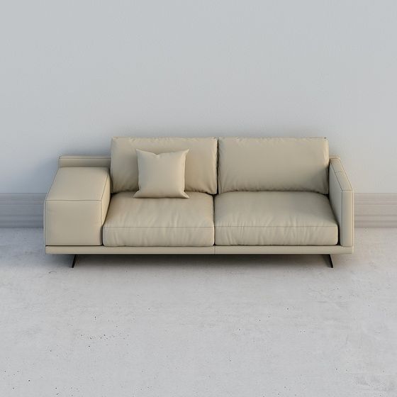Modern Low-Polygon Sofa 3D model Design