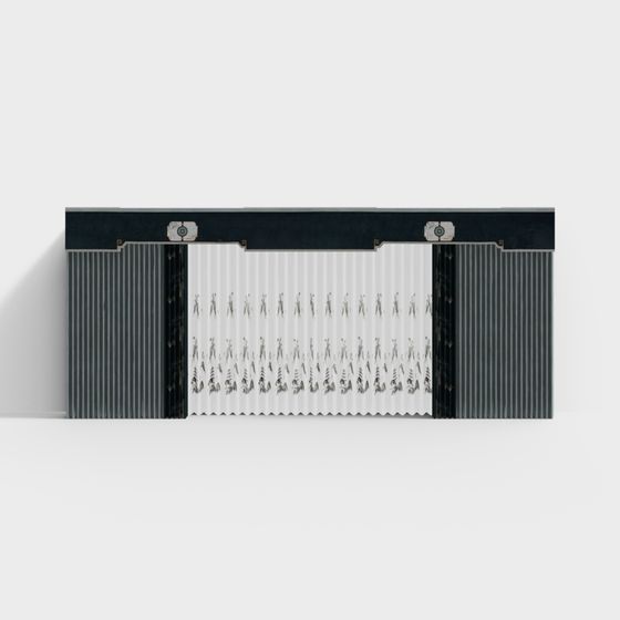 Vintage Rolling Door 3D model