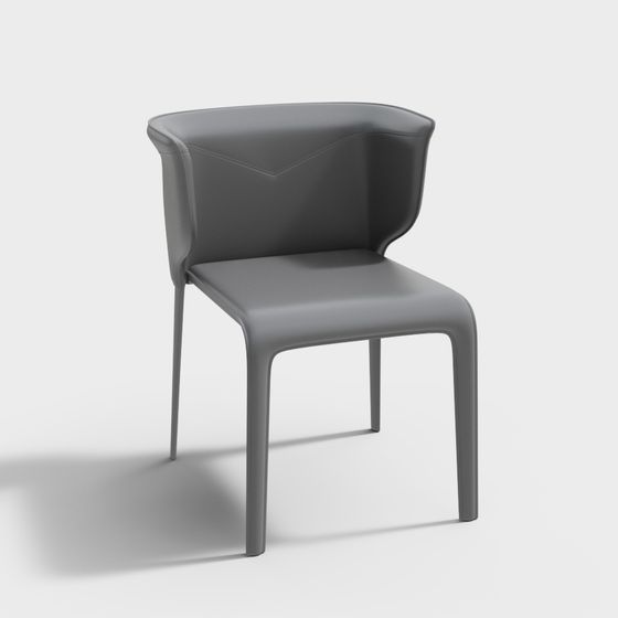 Elegant Minimalist Chair 3D model