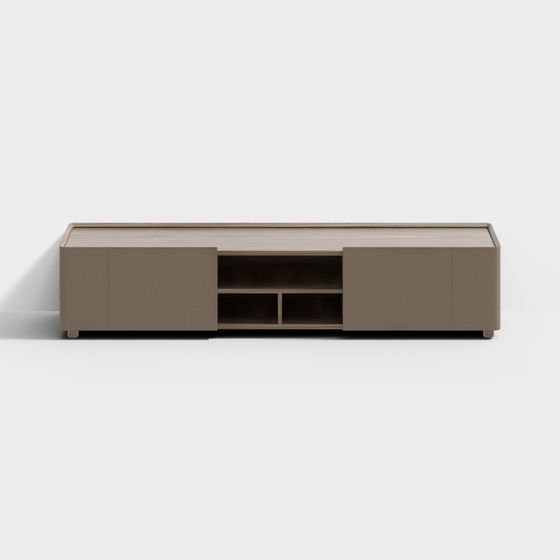 Sleek TV Cabinet 3D model for Modern Spaces