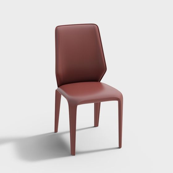 Urban Red Chair 3D model for Modern Designs