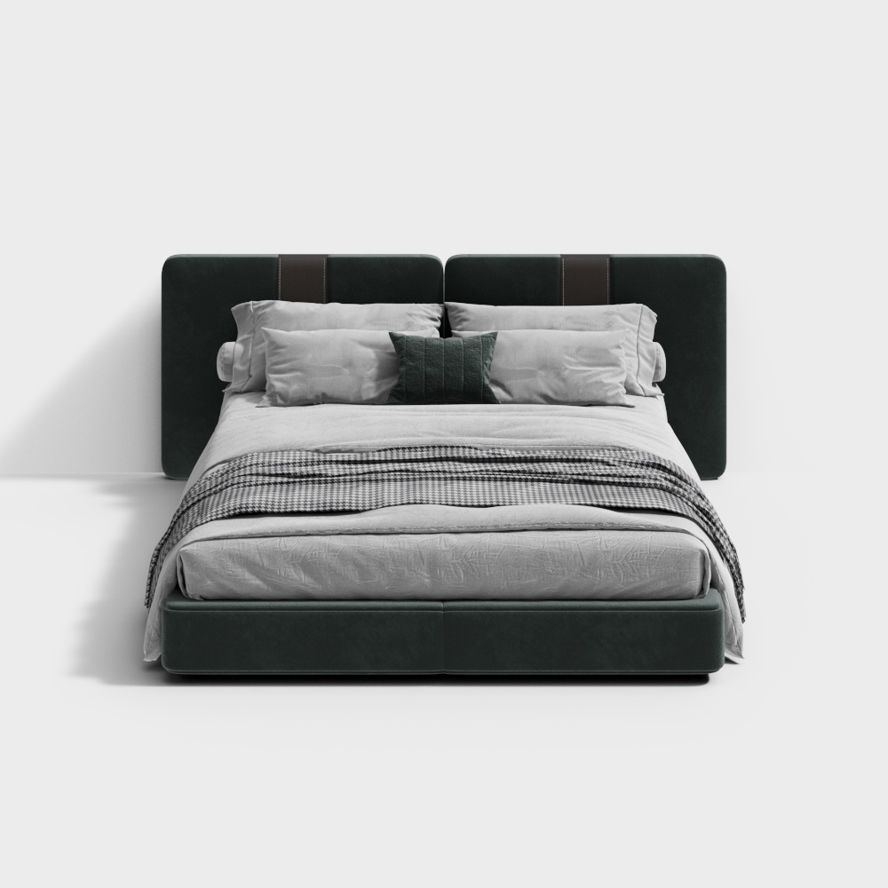 Modern simple double bed