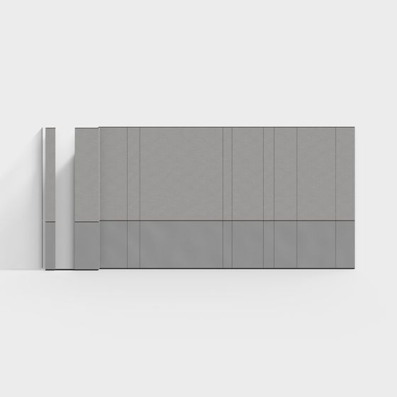 Stylish Urban Wall 3D model for Modern Design