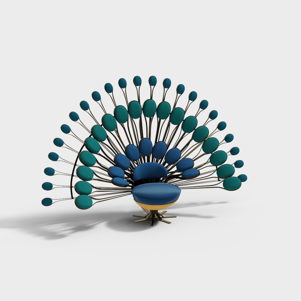Modern Peacock Special Shape Single Chair-1