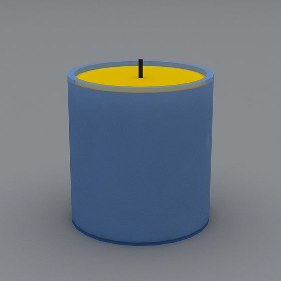 Modern Low-Poly Candle Holder 3D model