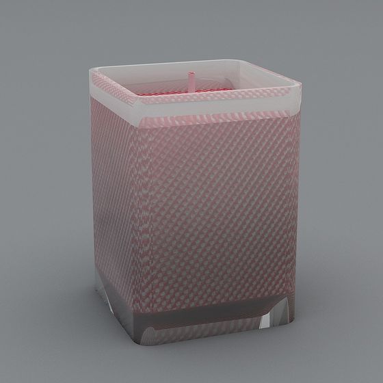 Geometric Weave Trash Can 3D model