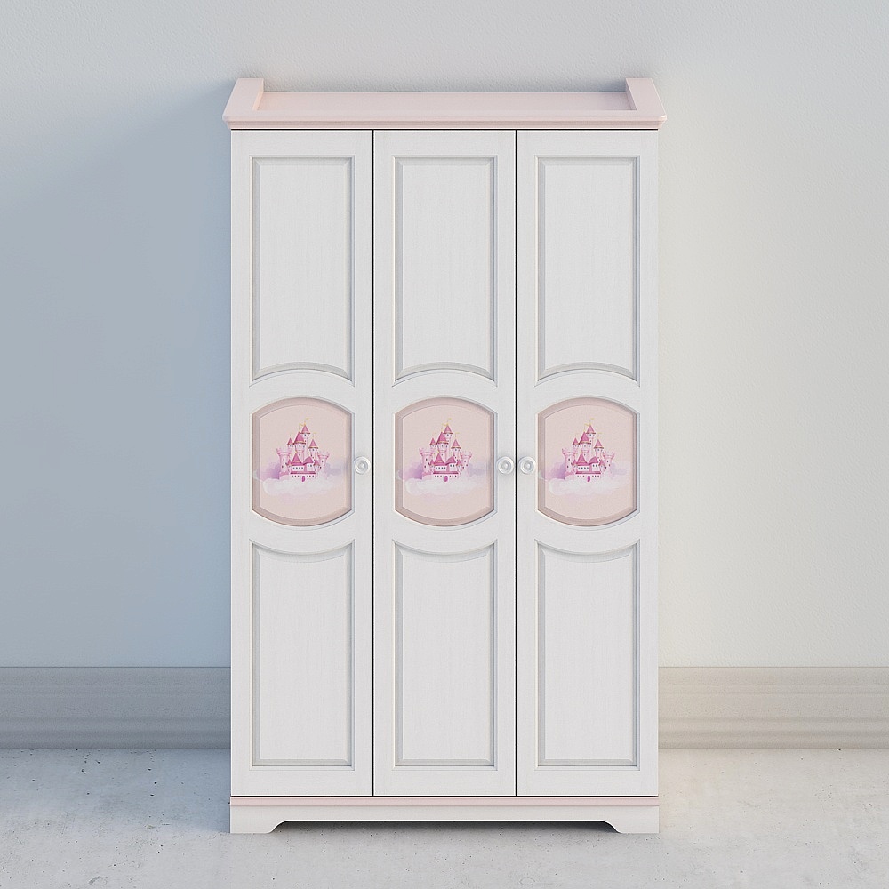 Huasongju - solid wood color children's series - M2303 wardrobe