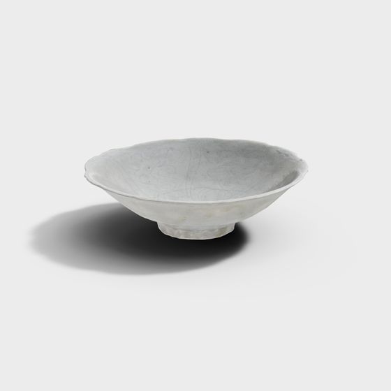 Ancient Charm Ceramic Bowl 3D model for Creative Projects