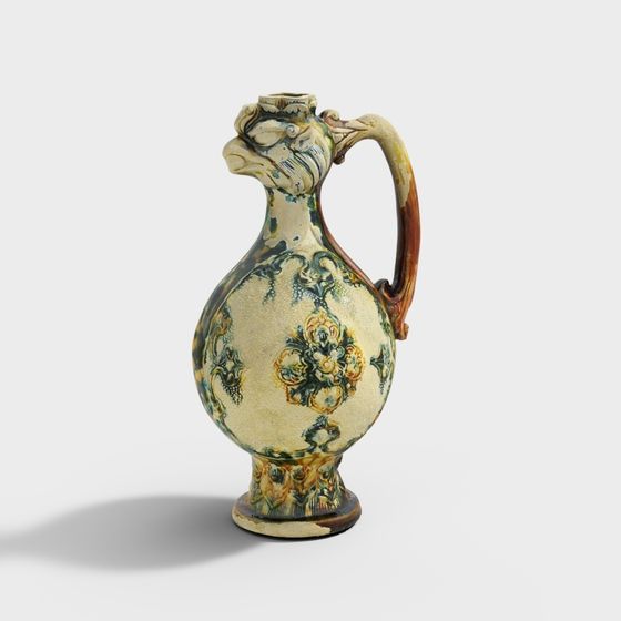 Elegant Vintage Vase 3D model for Design Projects