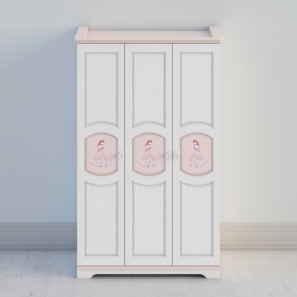 Huasongju - solid wood color children's series - M2309 wardrobe