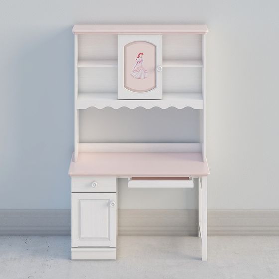 Princess Desk 3D model for Dreamy Spaces