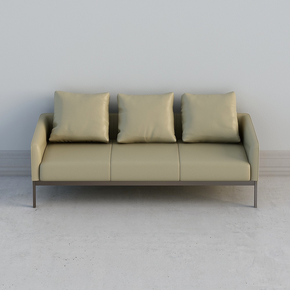 Urban Comfort Sofa 3D model in Minimalist Aesthetics