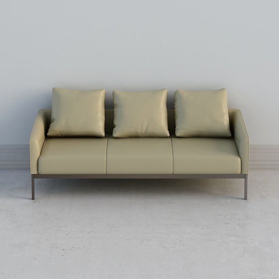 Urban Comfort Sofa 3D model in Minimalist Aesthetics