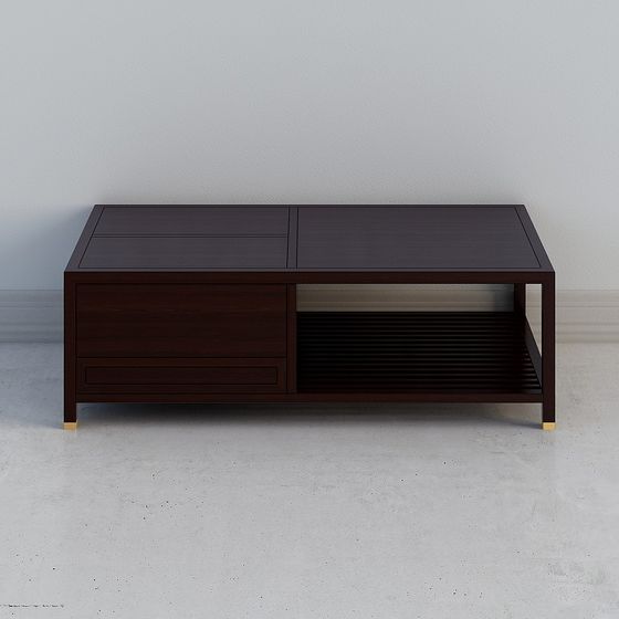 Urban Living Room Coffee Table 3D model for Stylish Interiors