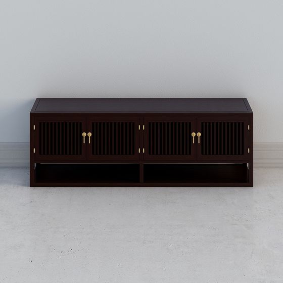 Stylish TV Cabinet 3D model for Contemporary Spaces