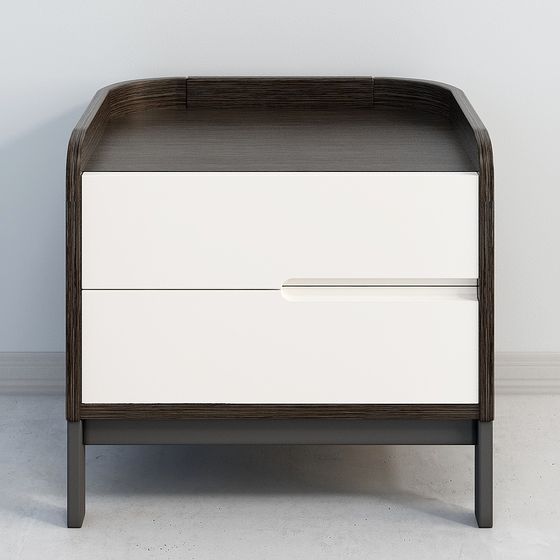 Urban Corner Nightstand 3D model for Modern Living