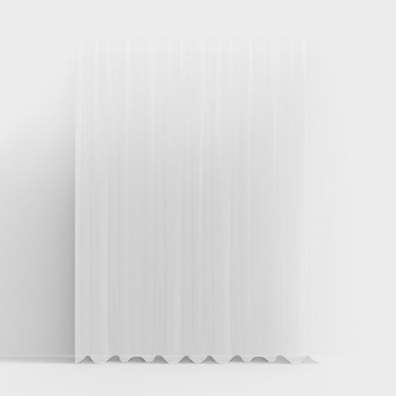 Elegant Wave Curtain Wall 3D model for Creative Projects