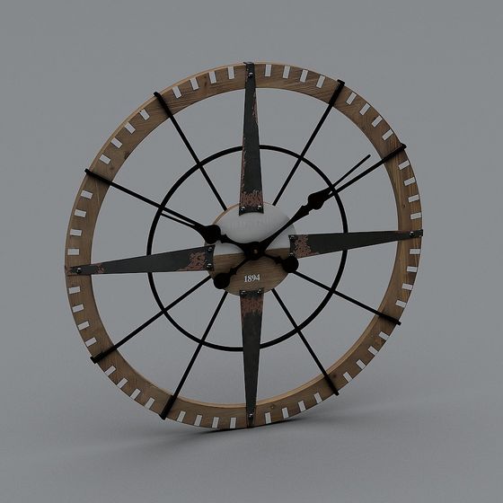 Rustic Timepiece 3D model