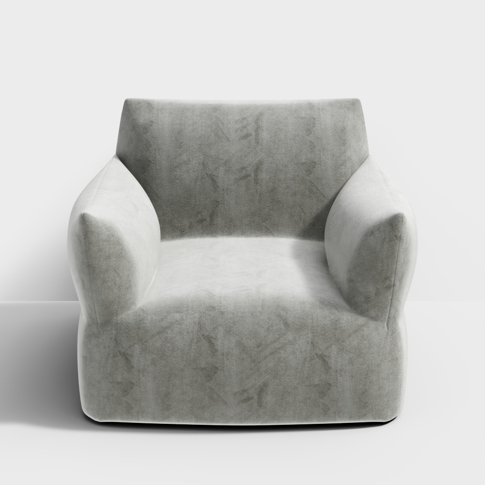 Gloucester life Little devil lazy sofa ins net red simple living room bedroom small single small sofa chair - light gray