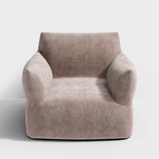 Glouceer生活小惡魔懶人沙發簡約小家庭單人沙發椅-棕色