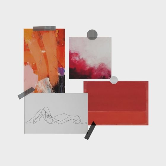 Color Melody 3D model - Expressive Abstract Art