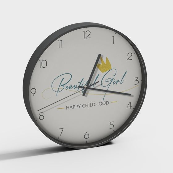 Happy Childhood Clock 3D model