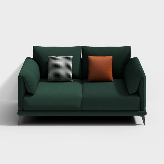 Stylish Low-Poly Sofa 3D model for Modern Homes