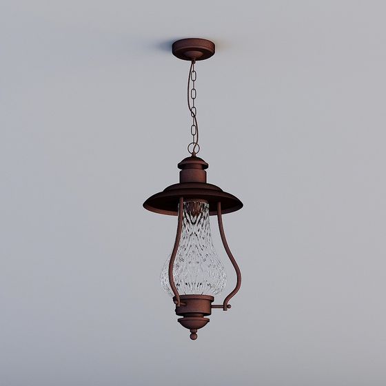 Vintage Pendant Lamp 3D model for Diverse Interiors