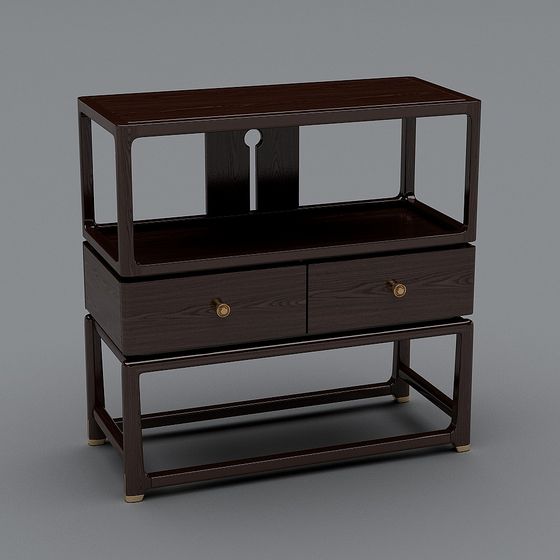 Vintage Storage Cabinet 3D Model