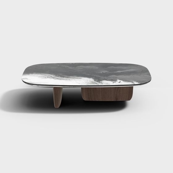 Cloud Shadow Marble Coffee Table 3D model