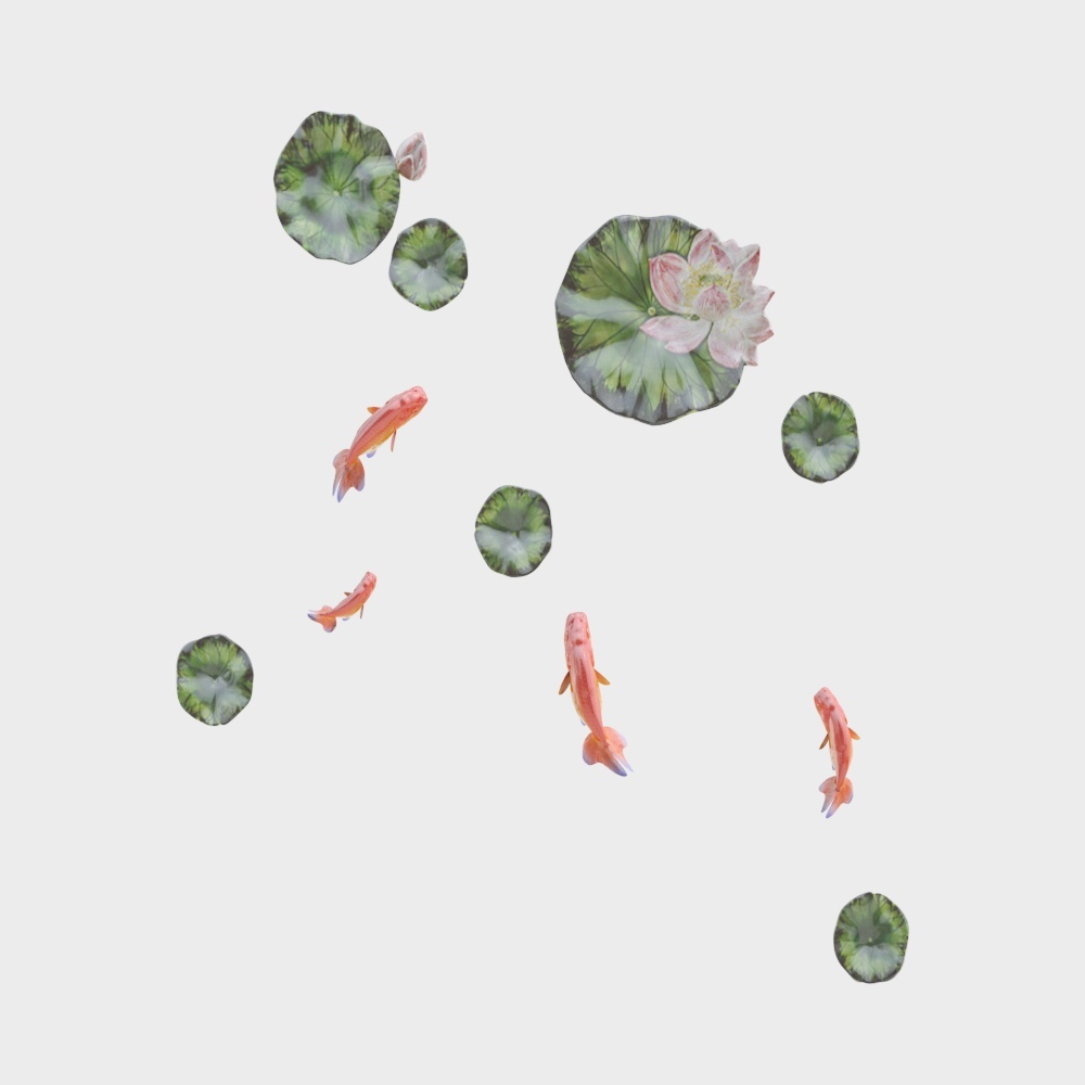 Bassin à poissons - partie pendante