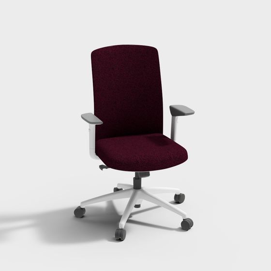 Nordic Low-Poly Office Chair 3D model