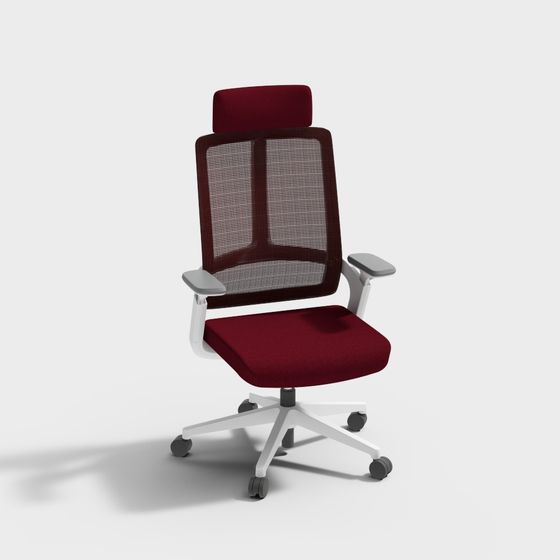 Elegant Scandinavian Office Chair 3D Model