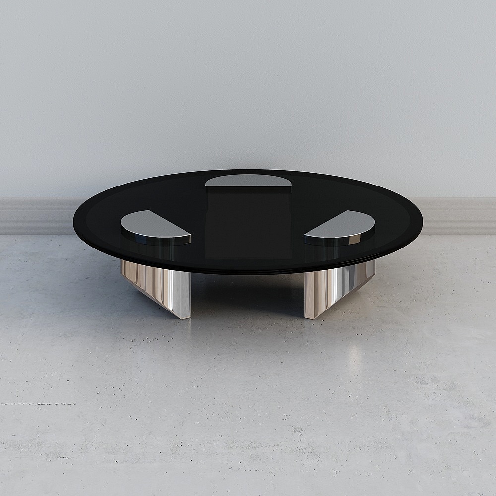 MasaSanty/Massa Saint-Modern Living Room Round Coffee Table (Mino/Minos Series)