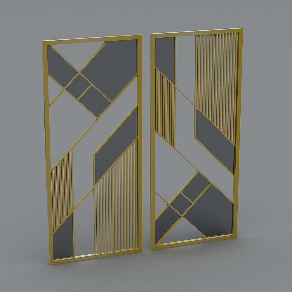 Unique Low-Polygon Geometric 3D Model