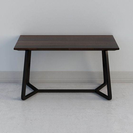 Industrial Style Office Desk 3D model