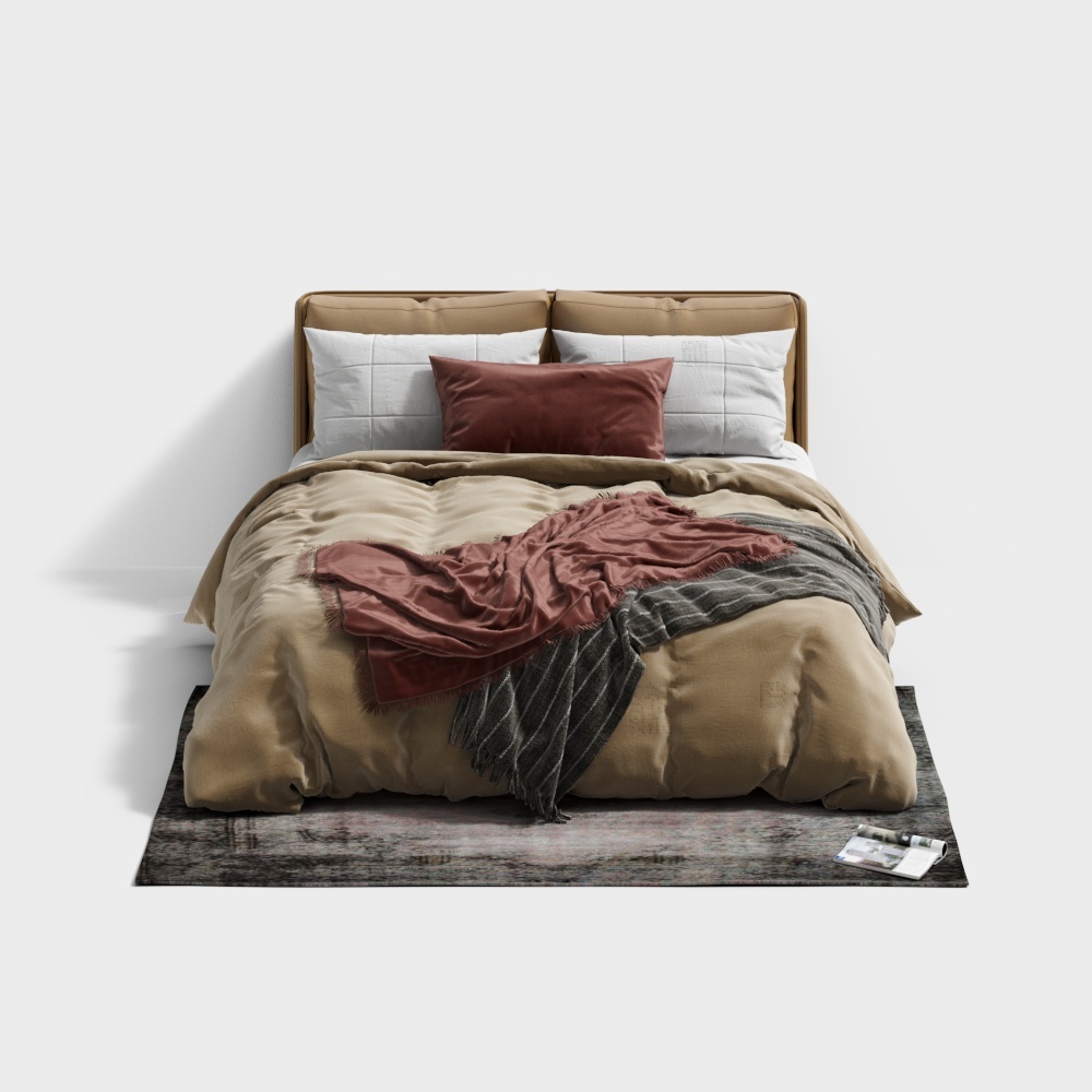 Modern Minimalist Classic Series CLJ-MF-8005# Bed - 1.5m Bed