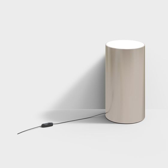 Minimalist Cylinder Lamp 3D model