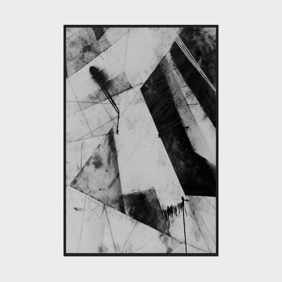 Geometric Abstract 3D Model with Low-Polygon Style