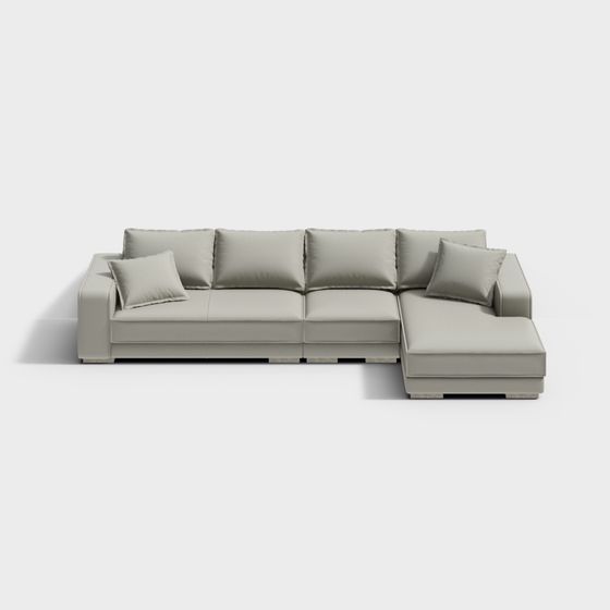 Chic Assemble Sofa 3D Model in Beige