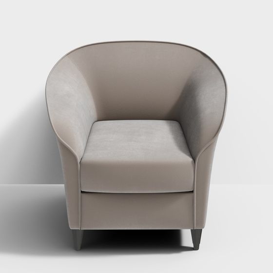 Versatile Low-Polygon Sofa Chair 3D model for Modern Spaces