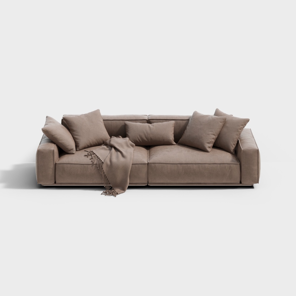 MasaSanty/Massa Santi -Modern Double Sofa (Minos/Minos Series)