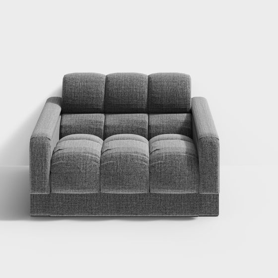 Modern Low-Polygon 3D Sofa Model with High Detail