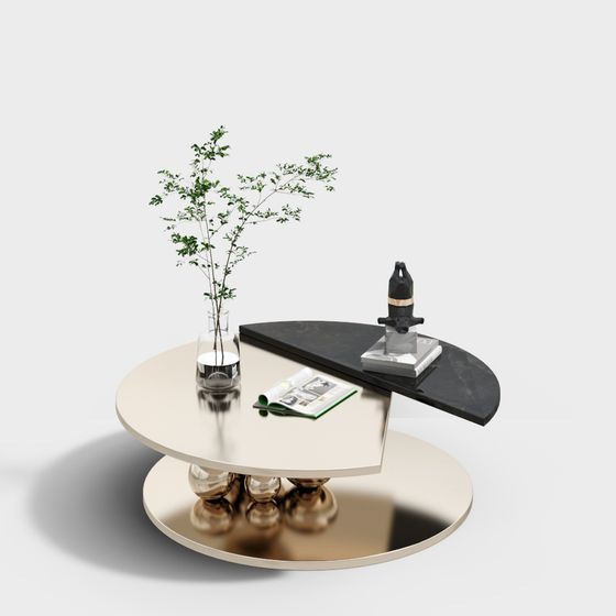 Elegant Round Table 3D model